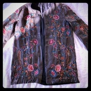 Zara sequinned kimono jacket
